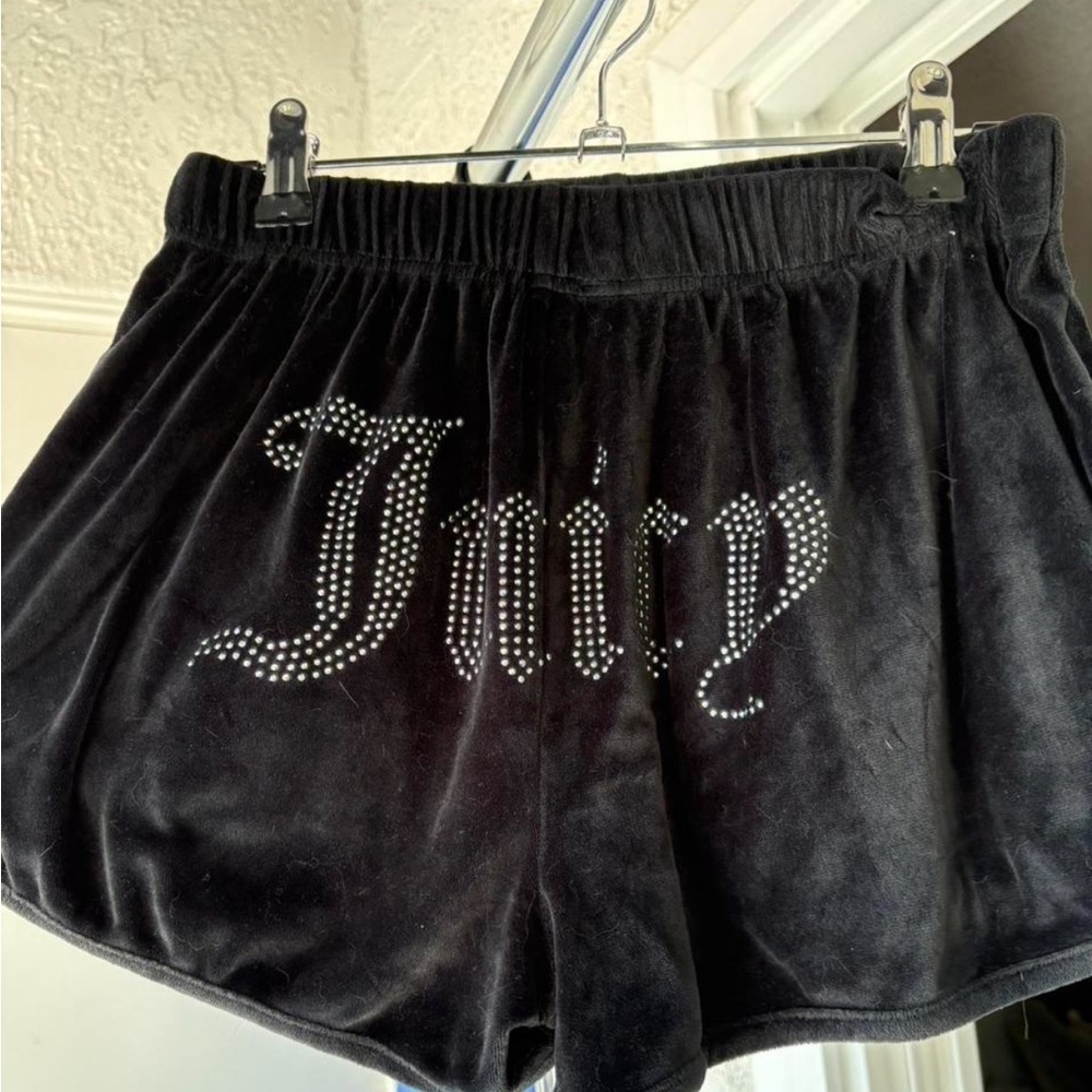 Juicy Couture Black Velvet Shorts